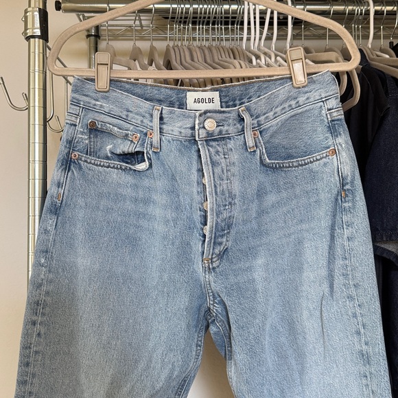 Agolde Lana Mid Rise Straight Jeans size 28 - Picture 1 of 7